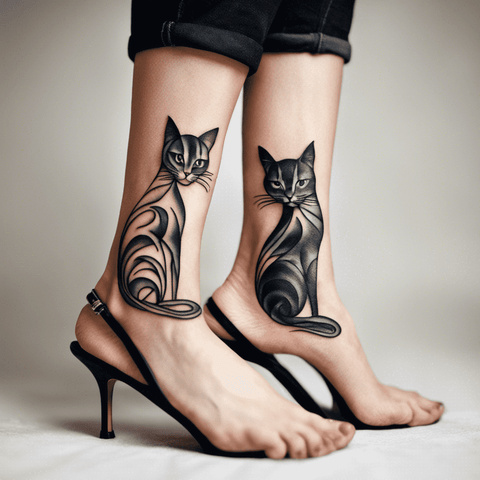 92 Cat Tattoo Ideas Created With AI