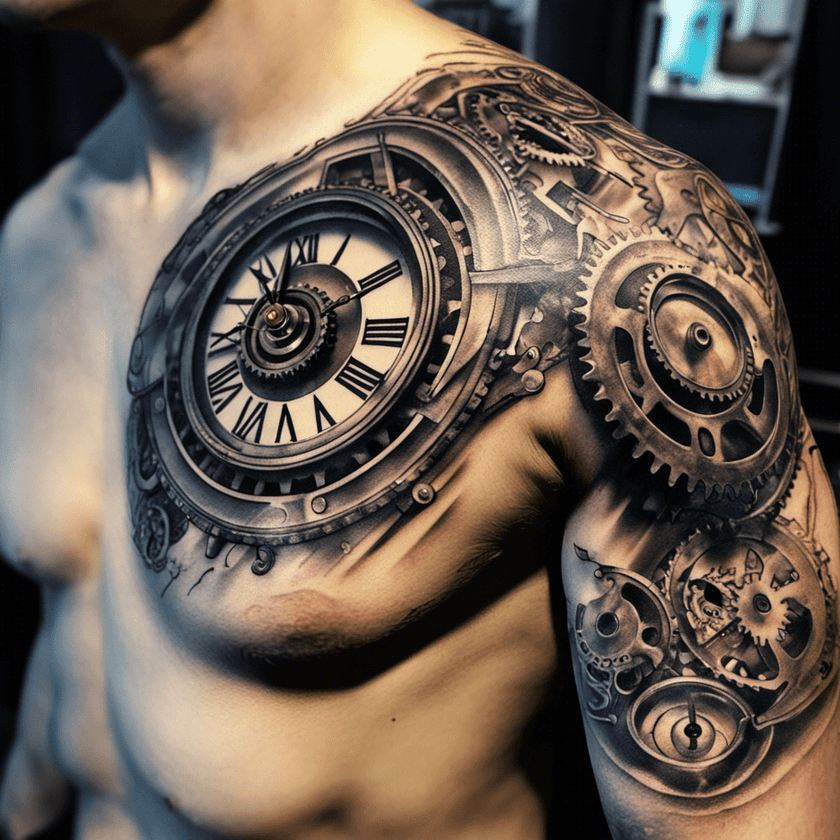 66 Clock Tattoo Ideas Created With AI artAIstry