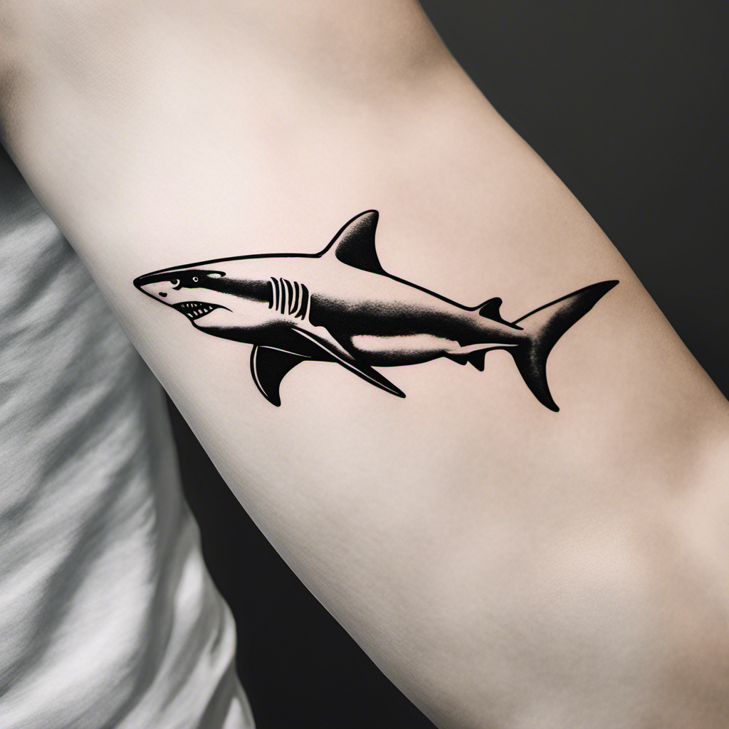 Tatoos ideas: Cool Great white shark tattoo design | Shark tattoos, Shark  art, Shark coloring pages