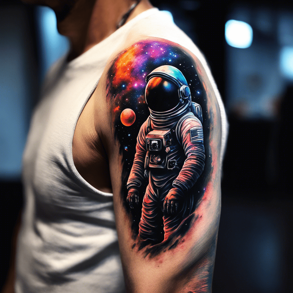 78 Space Tattoo Ideas Created with AI | artAIstry