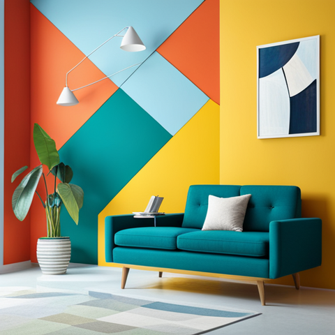 simple wall paintings for living room