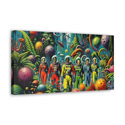 Voyagers of the Viridian Cosmos - Canvas Print