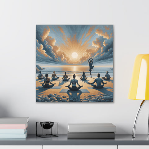 Serenity at Dawn's Embrace - Canvas Print