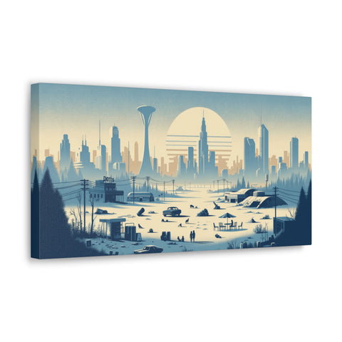 Dawn of the Techno-Utopia - Canvas Print