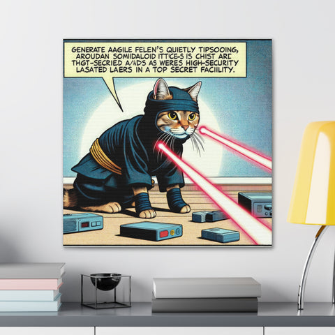 Whisker Wars: The Feline Frontier - Canvas Print