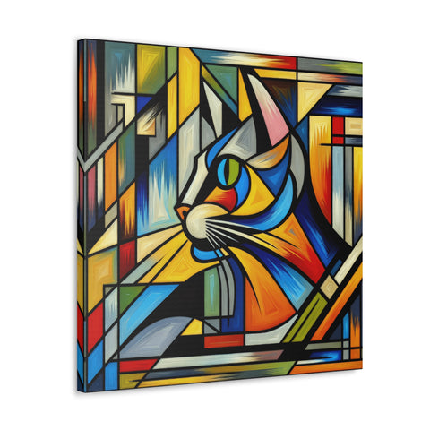 Cubist Whiskers - Canvas Print