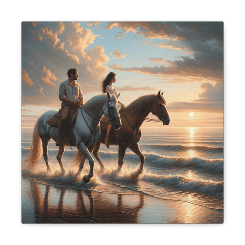 Twilight Tide Riders - Canvas Print