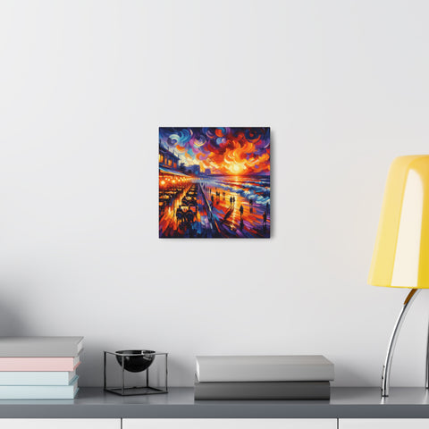 Whirls of Sundown Serenade - Canvas Print