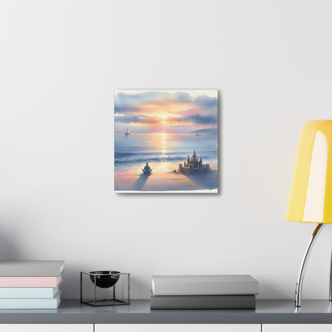 Twilight Turrets by the Tide - Canvas Print