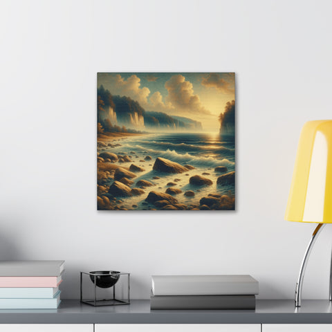 Serenade of the Sun-kissed Shores - Canvas Print