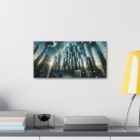 Celestial Metropolis: The Future As Foreseen - Canvas Print