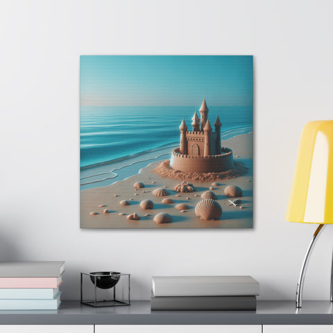 Sandcastle Dreams at Twilight - Canvas Print