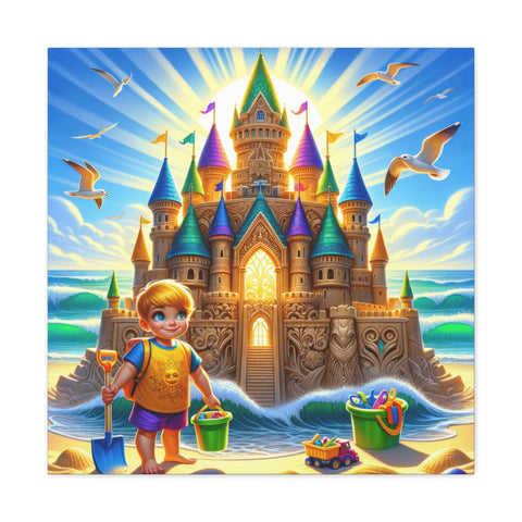Majesty by the Sea: The Dreamers Fortress - Canvas Print