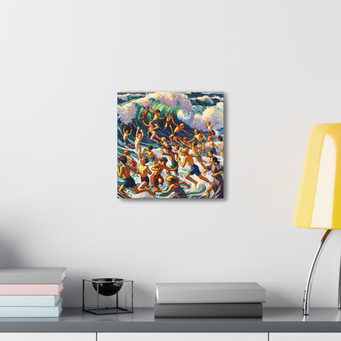 The Aquatic Tapestry of Youth - Canvas Print