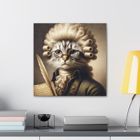 The Feline Philosopher - Canvas Print