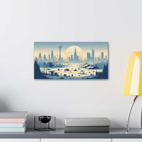 Dawn of the Techno-Utopia - Canvas Print