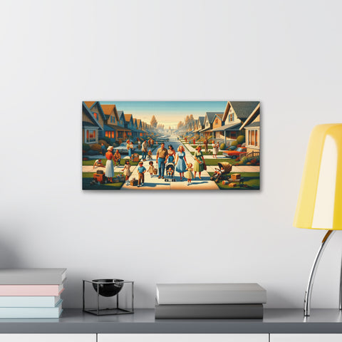 Tomorrow's Suburban Dream Today! - Canvas Print