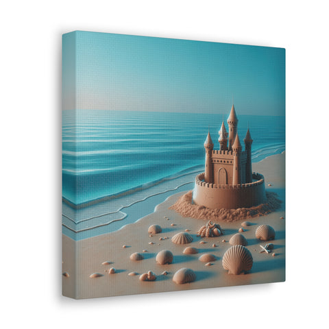 Sandcastle Dreams at Twilight - Canvas Print