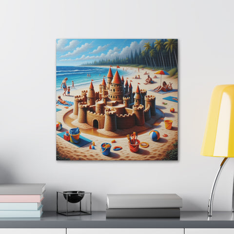 Majestic Sandscape Fortress - Canvas Print