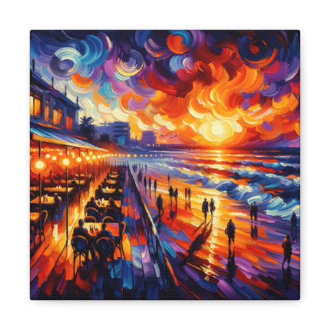 Whirls of Sundown Serenade - Canvas Print