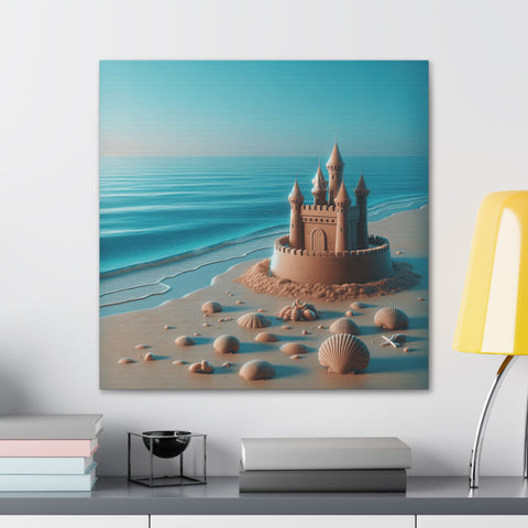 Sandcastle Dreams at Twilight - Canvas Print