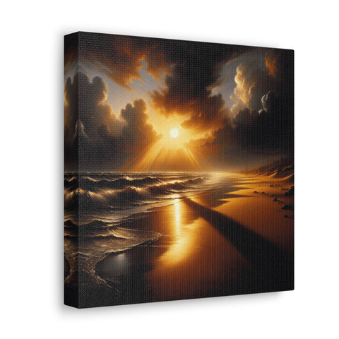 Radiance of the Coastal Eve - Canvas Print