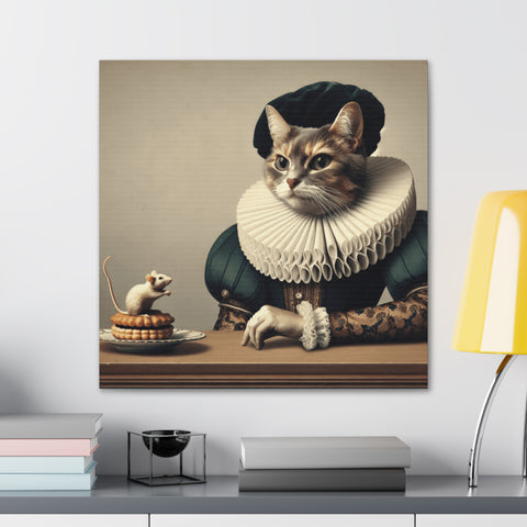 Whiskers and Waffles: A Noble Tale - Canvas Print
