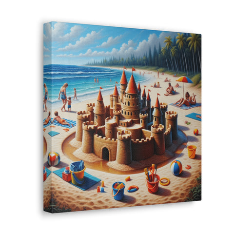 Majestic Sandscape Fortress - Canvas Print