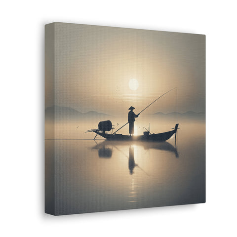 Serenity at Dawn's Embrace - Canvas Print