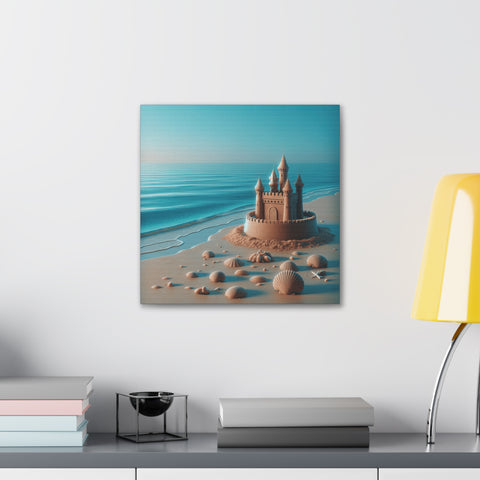 Sandcastle Dreams at Twilight - Canvas Print