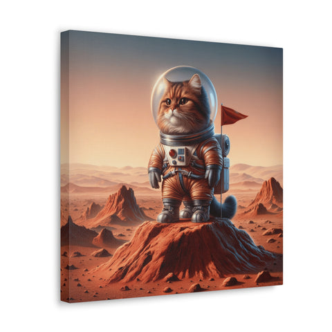 Whiskers on Mars - Canvas Print