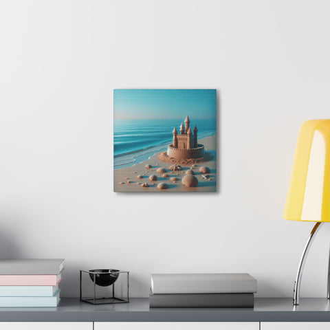 Sandcastle Dreams at Twilight - Canvas Print