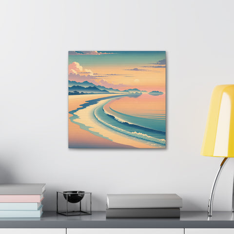 Serenity at Dusk's Embrace - Canvas Print