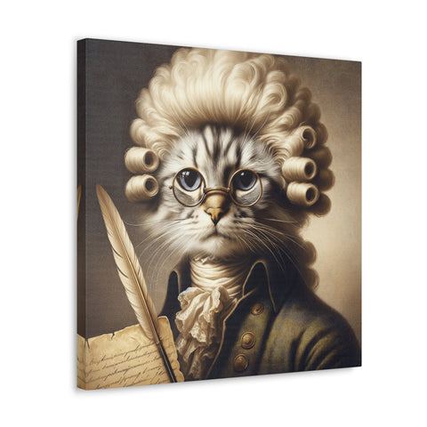 The Feline Philosopher - Canvas Print