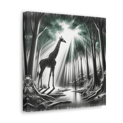 Gentle Giant's Forest Serenade - Canvas Print