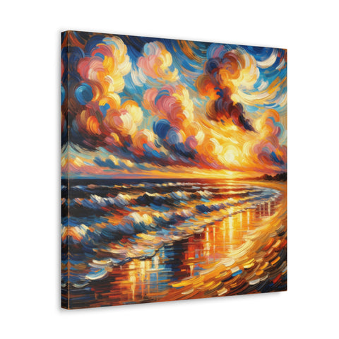 Whirling Skies at Sunset - Canvas Print