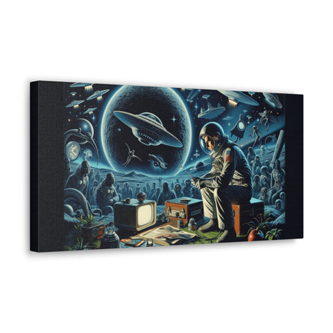 Galactic Rendezvous: Symphony of the Stars - Canvas Print