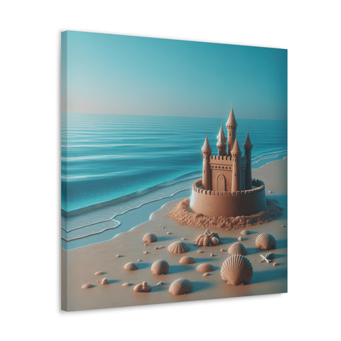 Sandcastle Dreams at Twilight - Canvas Print