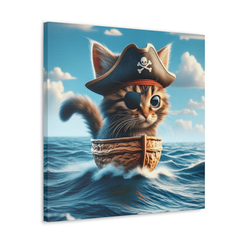 Purrates of the Carib-meow-n - Canvas Print