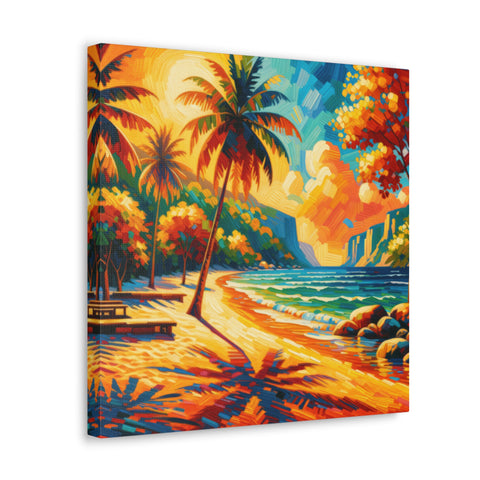 Sunset Serenade at Sapphire Shores - Canvas Print