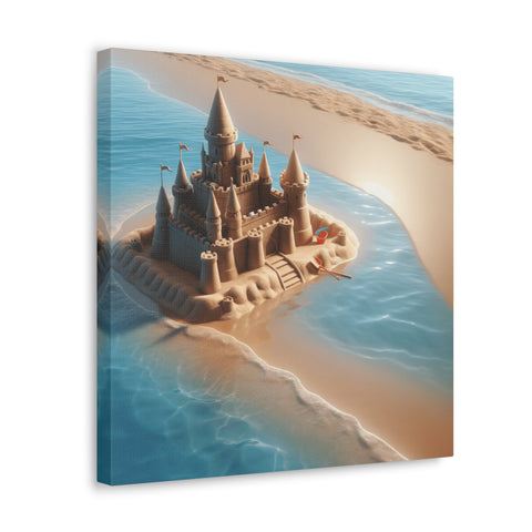 Majestic Sandscape Fortress - Canvas Print