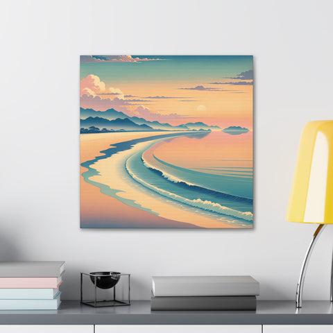 Serenity at Dusk's Embrace - Canvas Print