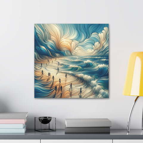 Serenade of the Swirling Surf - Canvas Print
