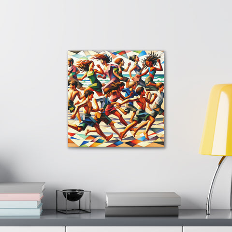 Rhythms of the Coastal Tapestry - Canvas Print