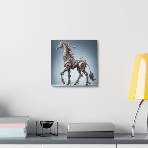 The Steampunk Stallion - Canvas Print