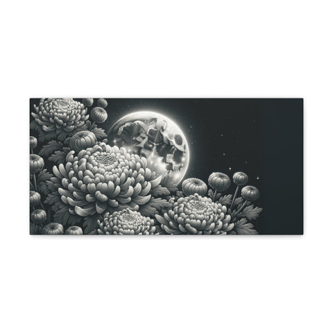 Lunar Blossoms: Elegy in Monochrome