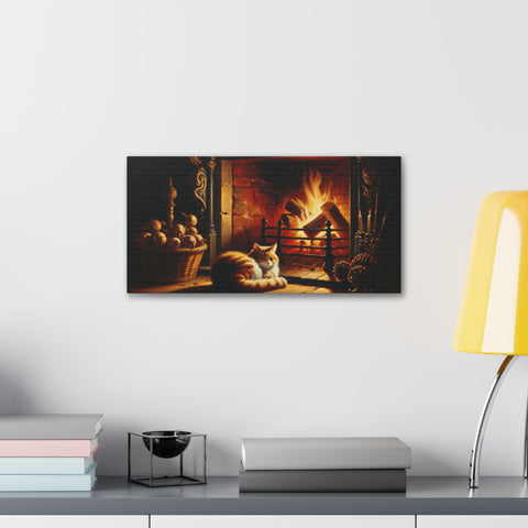 Warmth and Whiskers - Canvas Print