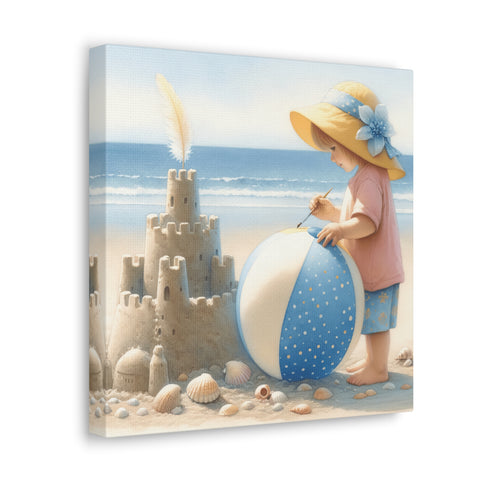 Seaside Architect: Crafting Fantasy - Canvas Print