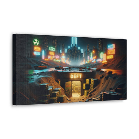 Neon Dreams and Atomic Wastelands - Canvas Print