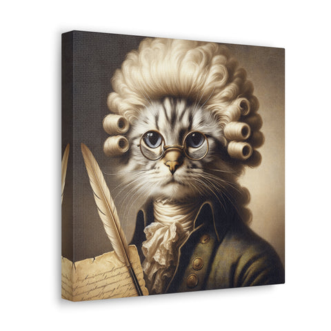 The Feline Philosopher - Canvas Print